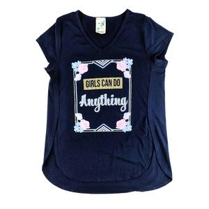 Lily Bleu Kid's Graphic Tee Glitter Floral L (14)